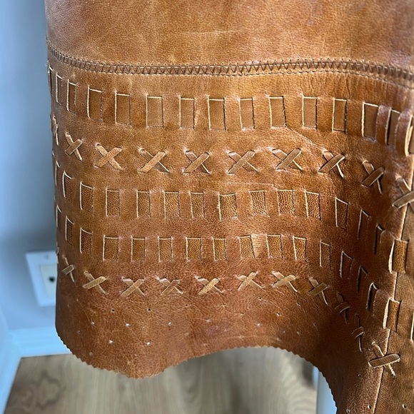 For Joseph Sz 4 Leather A Line Lined Midi Skirt - Picture 6 of 9